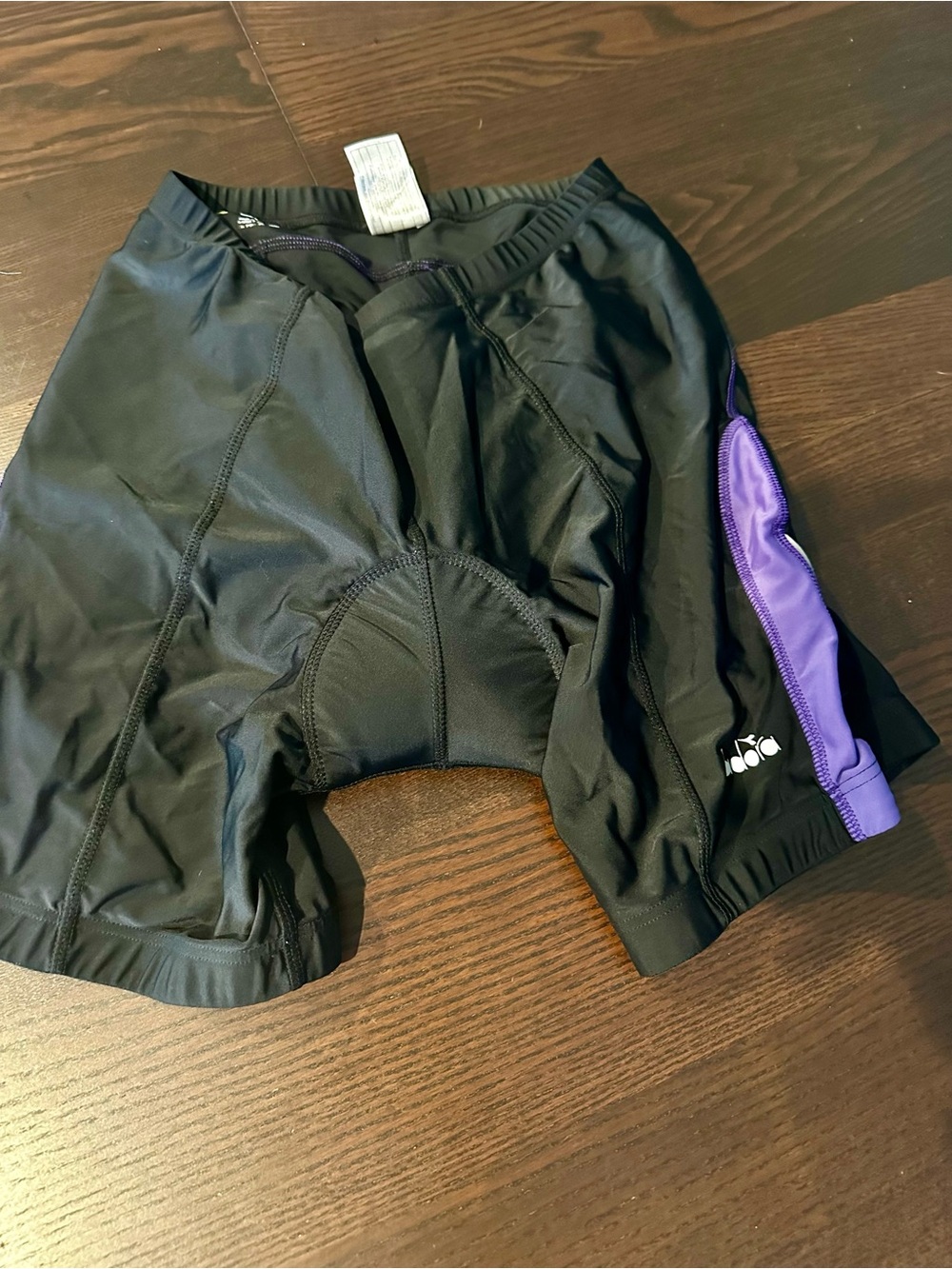 Diadore black and Purple women’s Cycling Shorts